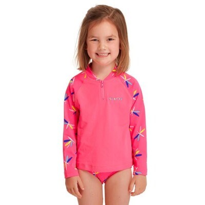 Fly Dragon Toddler Girl's Zippy Rash Vest