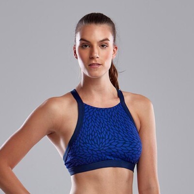 Be Leave Ladies High Neck Crop Top