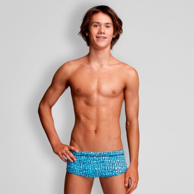 Blue Stone Boy's Classic Trunks