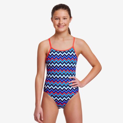 Nautical Mile Girl's Diamond Back One Piece