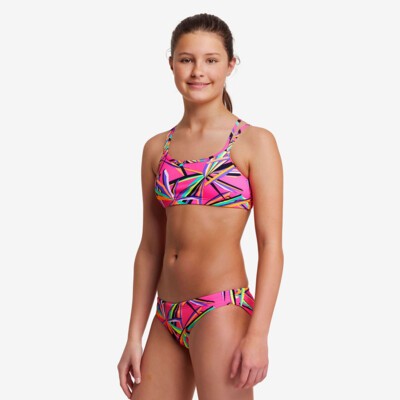 Blade Stunner Girl's Criss Cross Two Piece