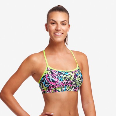 Messed Up Ladies Swim Crop Top