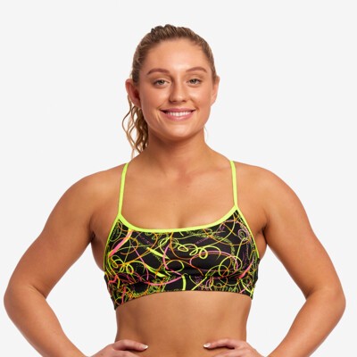 Whip Lash Ladies Swim Crop Top