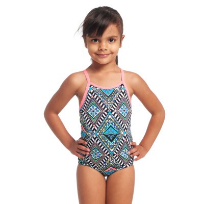 Weave Please Toddler Girl's Printed One Piece