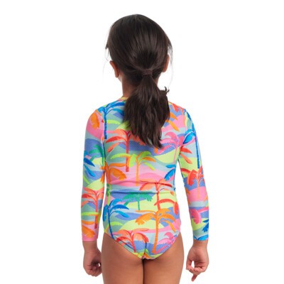 Poka Palm Toddler Girl's Sun Cover One Piece