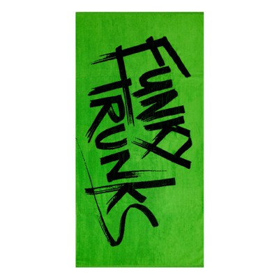 Tagged Green  Cotton Jacquard Towel