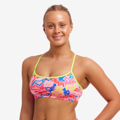 Rock Star Ladies Swim Crop Top