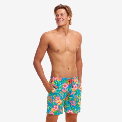 Blue Hawaii Men's Long Johnny Short