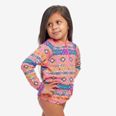 Devil In Detail Toddler Girl's Zippy Rashie & Brief