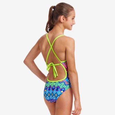 Kris Kringle Girl's Tie Me Tight One Piece