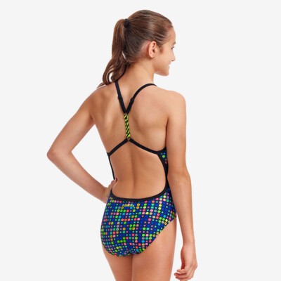 Dial A Dot Girl's Twisted One Piece