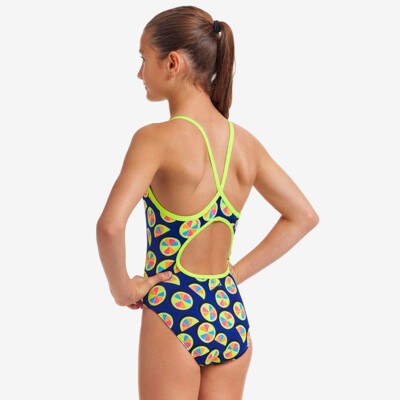 You Lemon Girl's Diamond Back One Piece