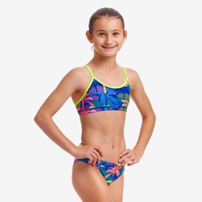 Palm A Lot Girl's Racerback Two Piece