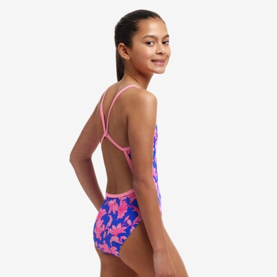 Perfect Petal Girl's Single Strap One Piece