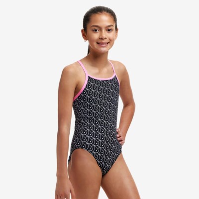 Summer Fish Girl's Diamond Back One Piece