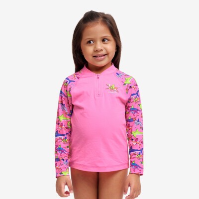 Learner Lane Toddler Girl's Zippy Rashie & Brief
