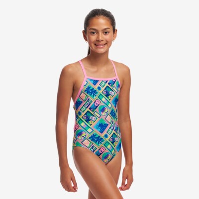 Ukule Babe Girl's Tie Me Tight One Piece