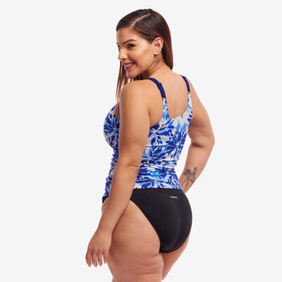 Blossom Blue Ladies Scoop Neck Tankini