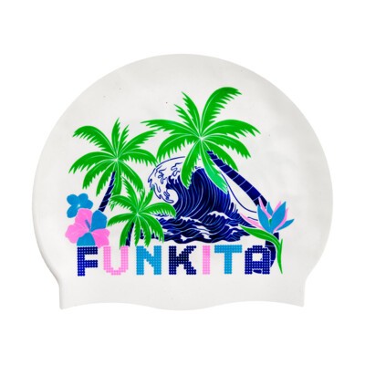Ukule Babe  Silicone Swimming Cap