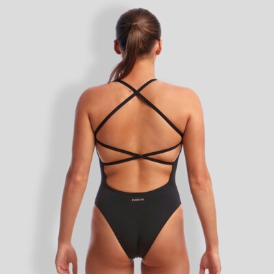 Bronzed Ladies Strapped In One Piece