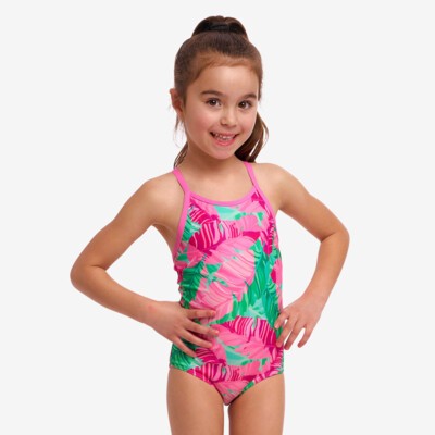 Tropic Palm Toddler Girl's Printed One Piece