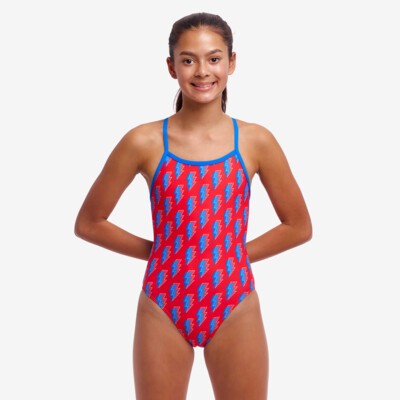 Hot Volt Girl's Single Strap One Piece