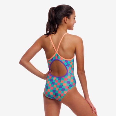 Flip Flop Girl's Diamond Back One Piece