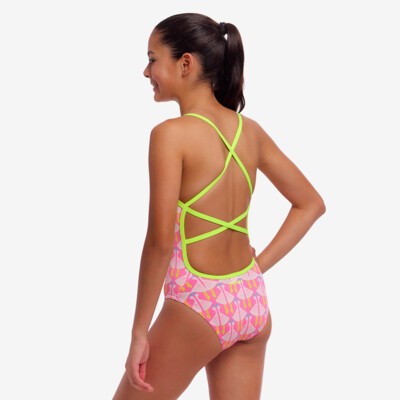 Duck Duck Goose Girl's Strapped In One Piece