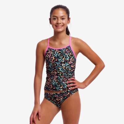 Copper Cluster Girl's Swim Steady Tankini & Brief