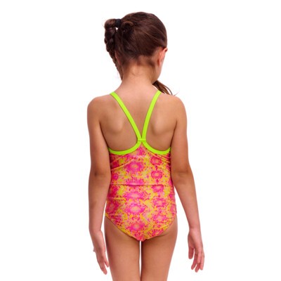 Poison Pink Toddler Girl's Printed One Piece
