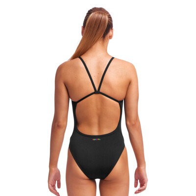 Still Black Girl's Single Strap One Piece