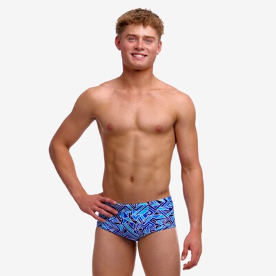 Blue Bits Boy's Sidewinder Trunks