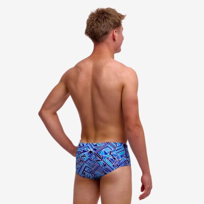 Blue Bits Boy's Sidewinder Trunks