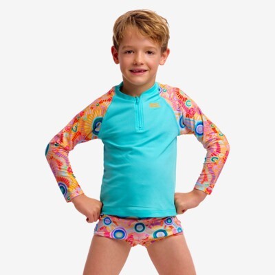Kulin Colour Toddler Boy's Zippy Rash Vest