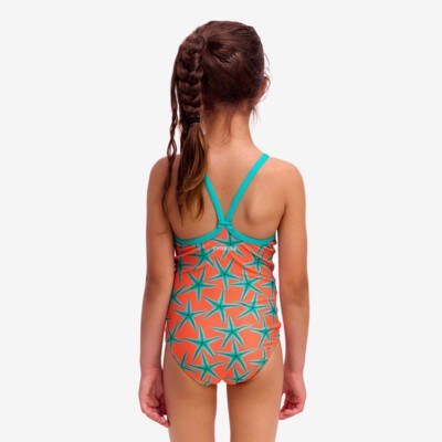 Stars Below Toddler Girl's Printed One Piece