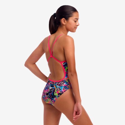 Lolly Leopard Girl's Single Strap One Piece