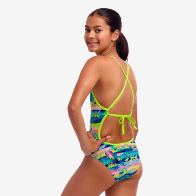 Forest Floor Girl's Tie Me Tight One Piece
