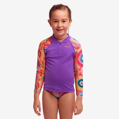 Kulin Colour Toddler Girl's Zippy Rash Vest