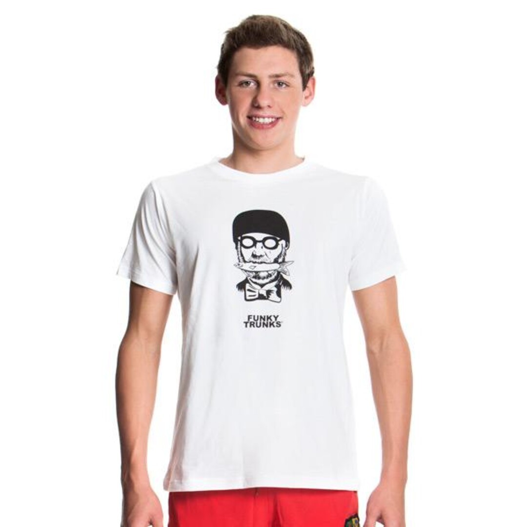 Man With Fish Boy's Crew Neck T-Shirt