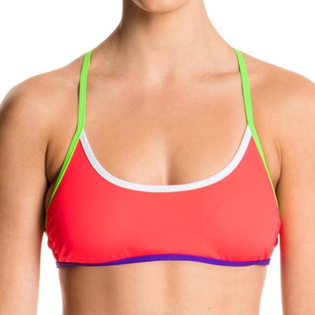 Tropical Kiss Ladies Tie Down Bikini Top