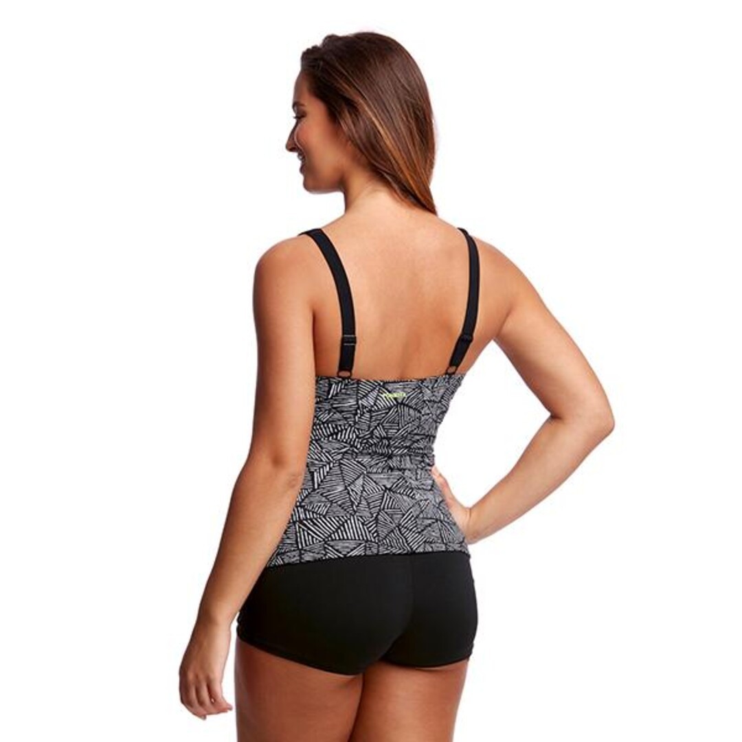 Black Widow Ladies Ruched Tankini