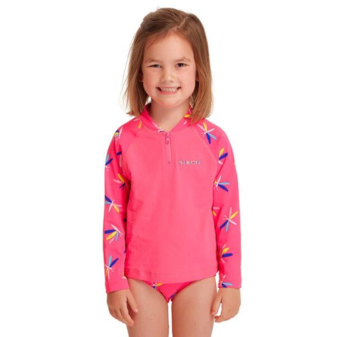 Fly Dragon Toddler Girl's Zippy Rash Vest