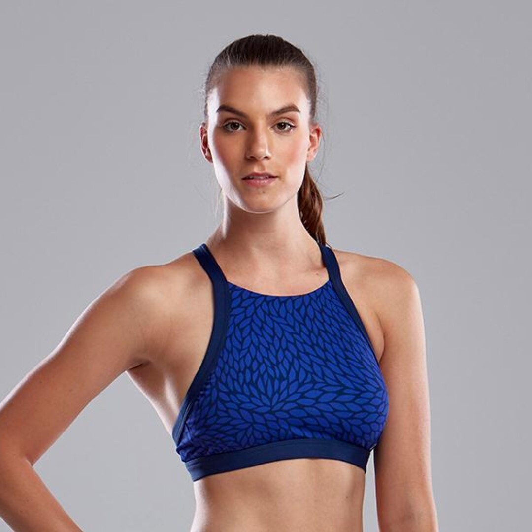 Be Leave Ladies High Neck Crop Top