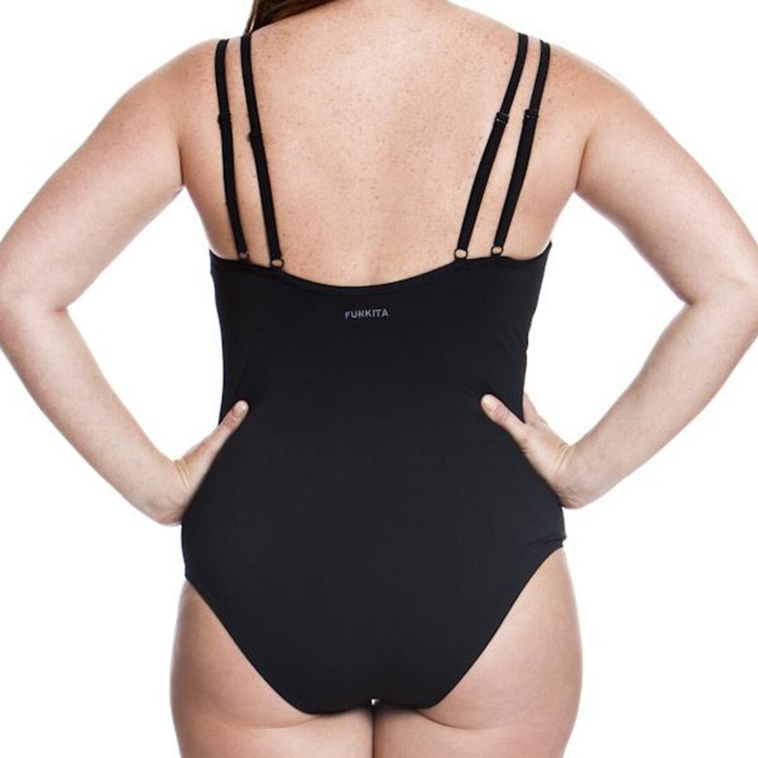 Still Black Ladies Split Strap Tankini