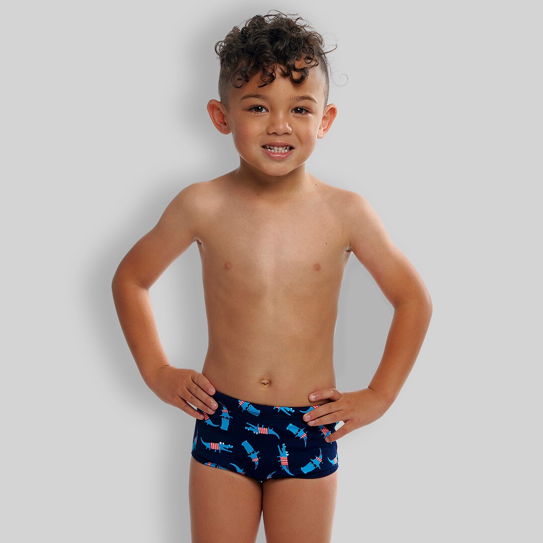 Croc Top Toddler Boy's Printed Trunks