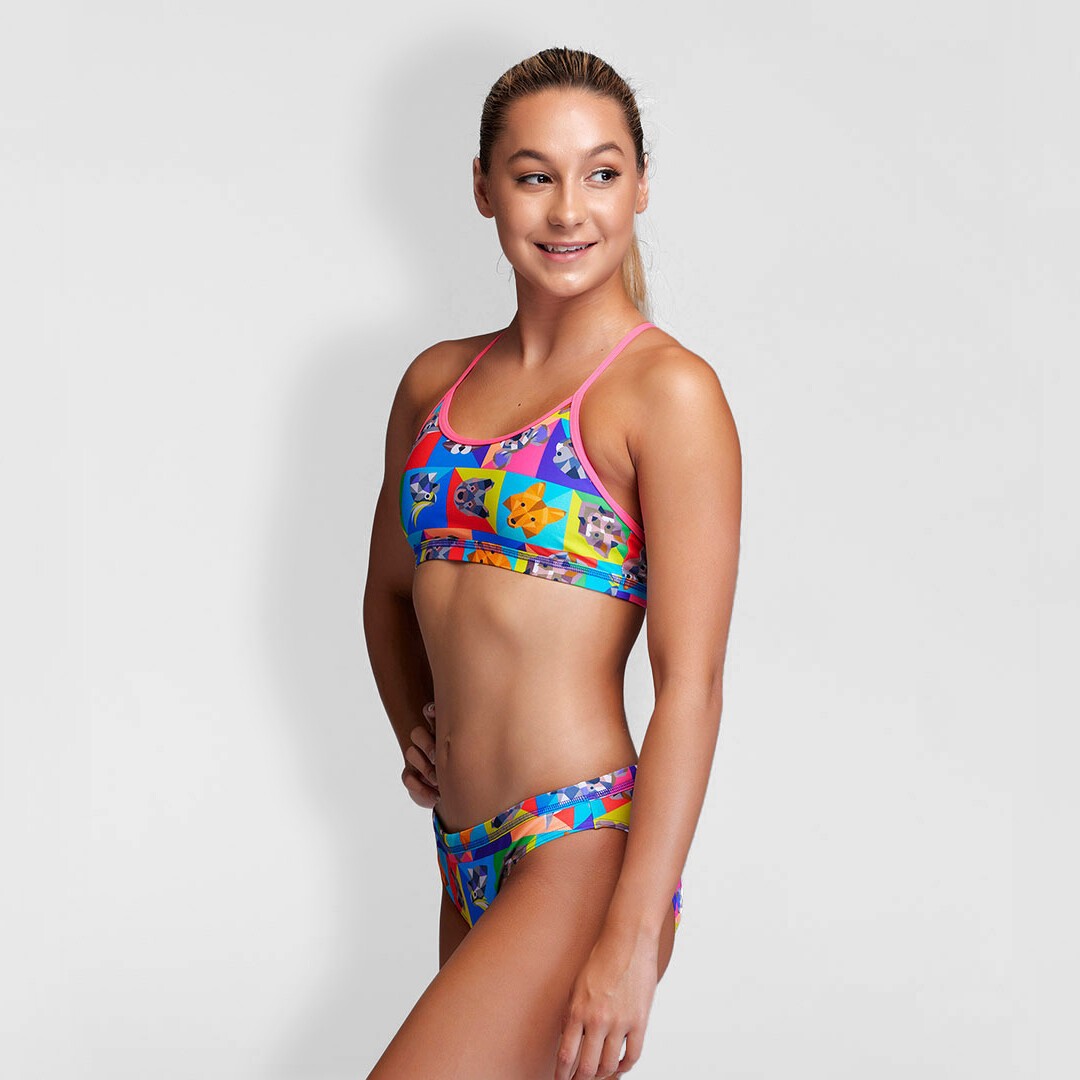 Rat Pack Girl's Racerback Two Piece