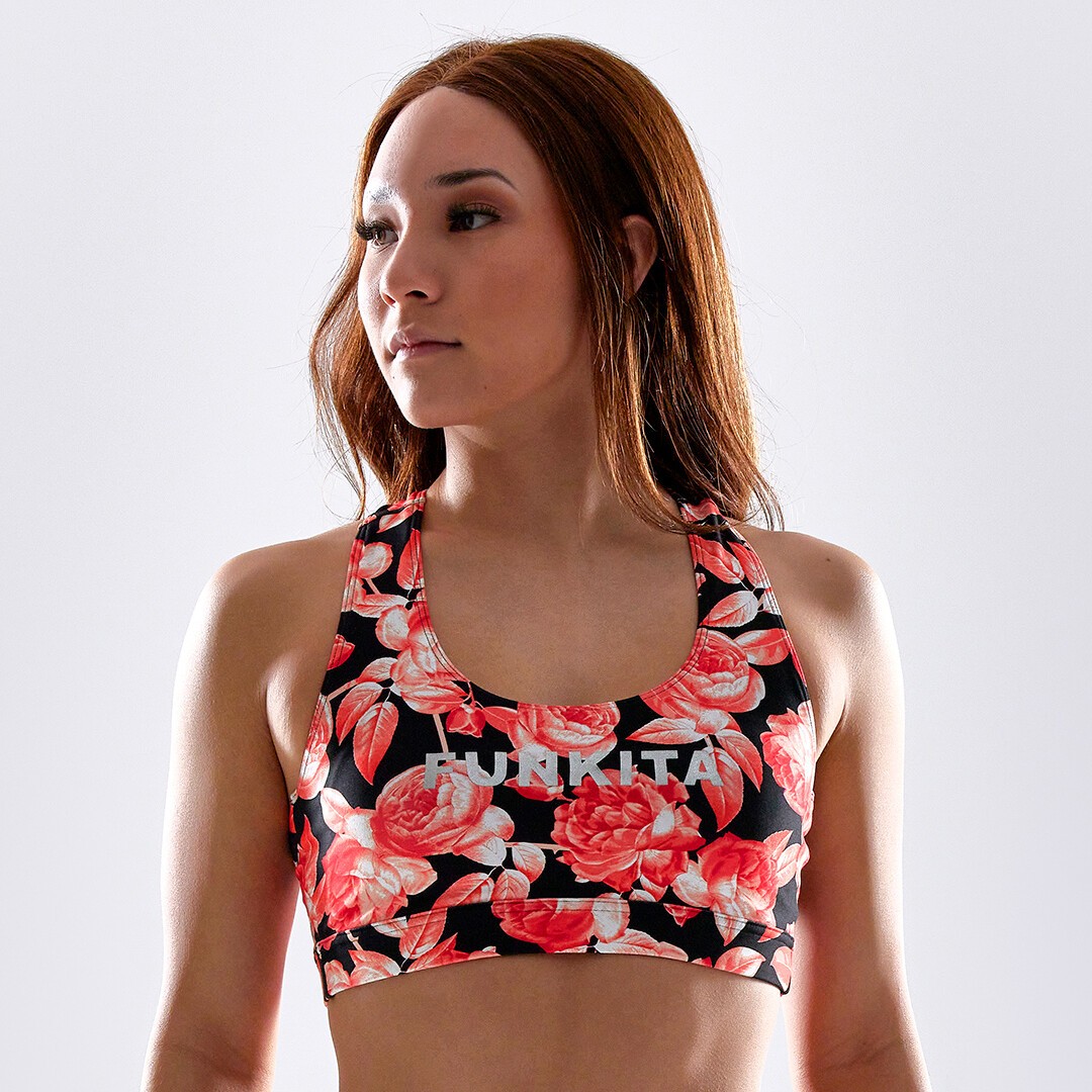 Rose Garden Ladies Funkita X Fit Crop Top