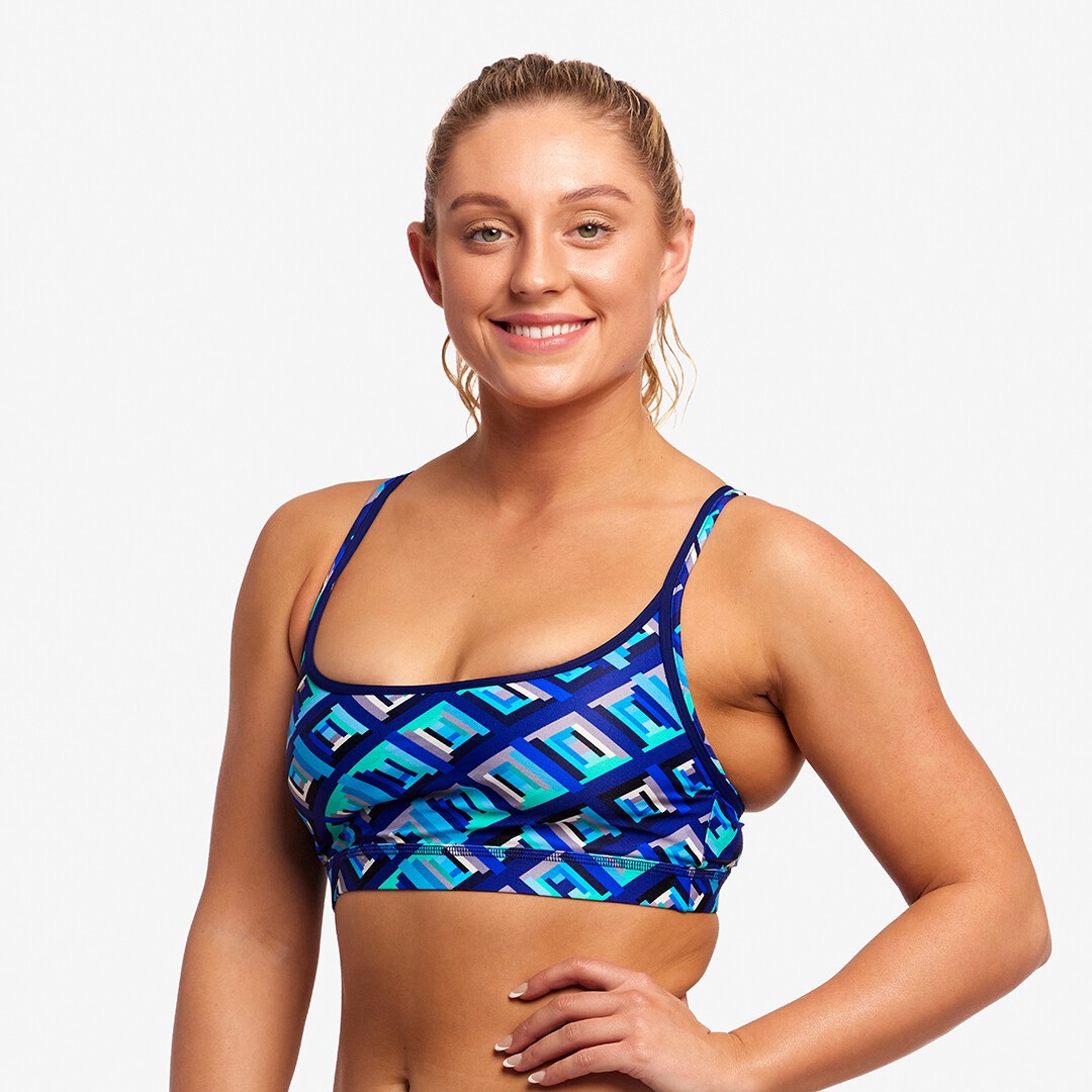 Blue Bunkers Ladies Sports Top