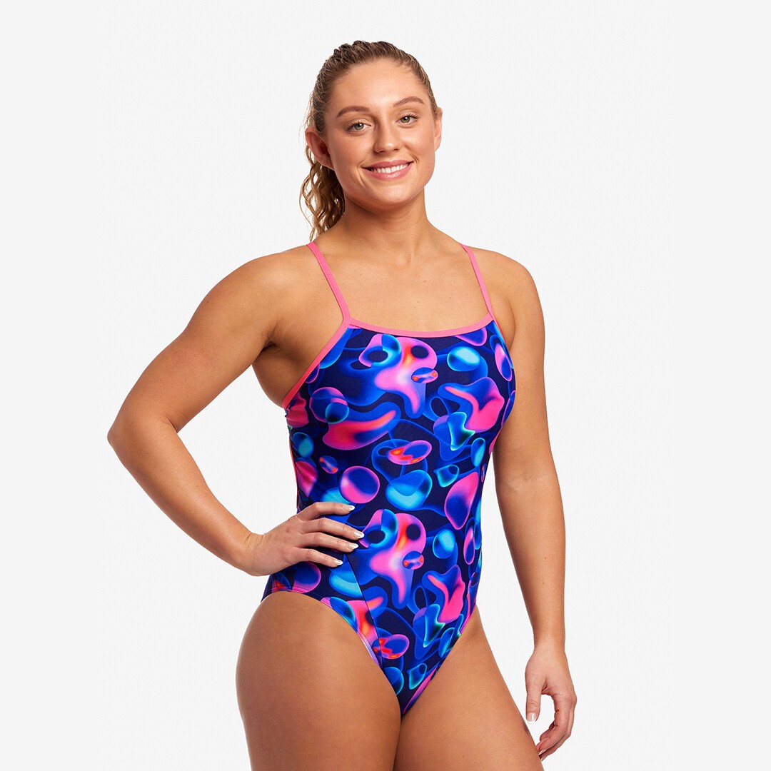 Liquid Lights Ladies Single Strap One Piece