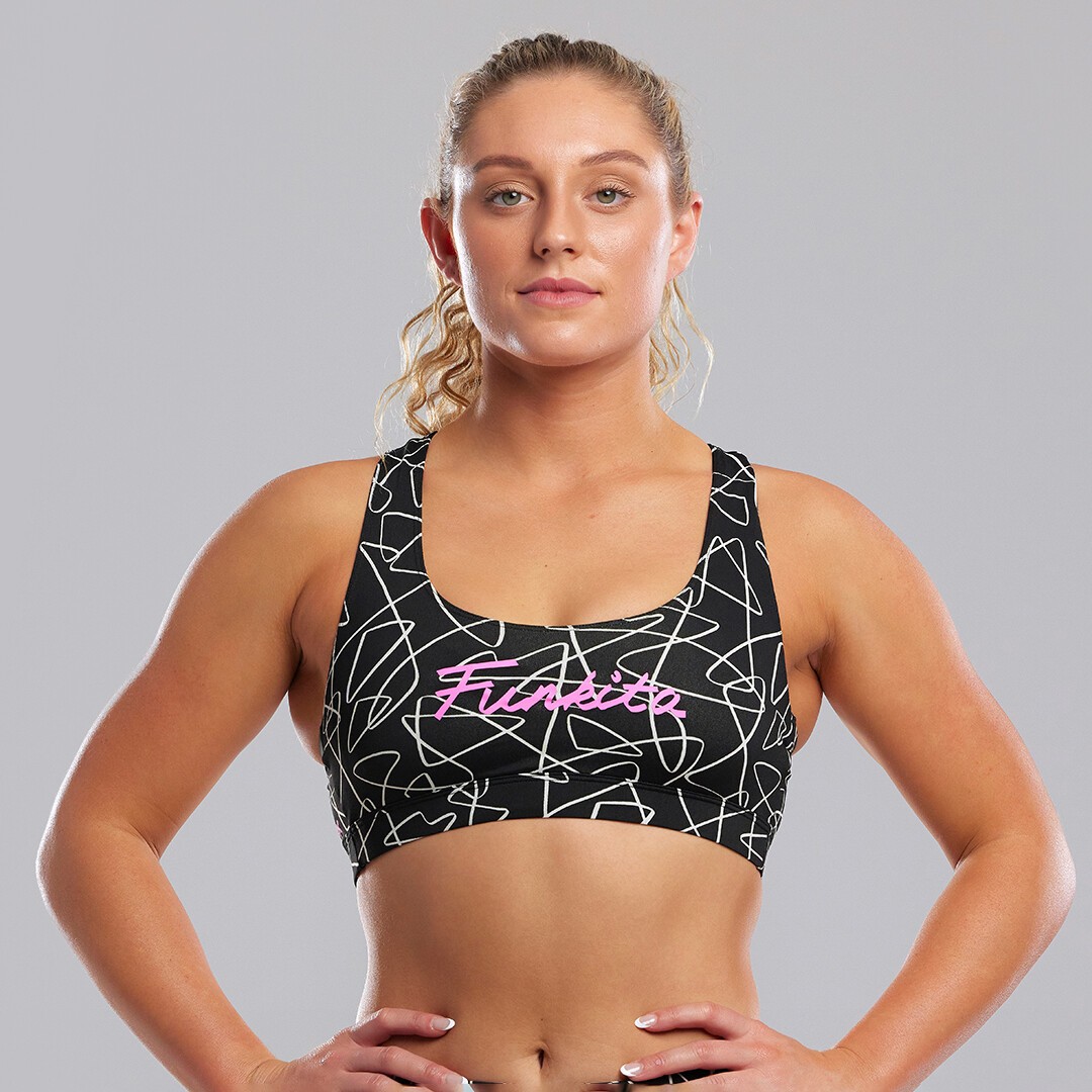Texta Mess Ladies Funkita X Fit Crop Top